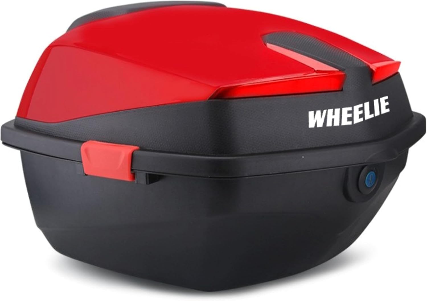 Alternative view of WHEELIE XT01-LR 32 Litre Motosiklet Arka Çanta Açık Kırmızı Parlak Su Geçirmez ABS Çift Kilitleme Üniversal