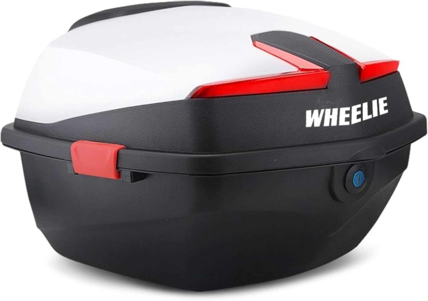 Alternative view of WHEELIE XT01-W 32 Litre Motosiklet Arka Çanta Beyaz Parlak Su Geçirmez ABS Top Çift Kilitleme Üniversal