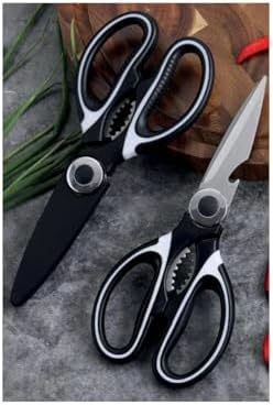 Mutfak Makası Ağır Hizmet Tipi Keskin Mutfak Makası, Çok Amaçlı Paslanmaz Çelik, Tavuk, Balık, Et, Sebzeler, Otlar, Barbekü, Çiçekler, Kuru yemişler KALİTELİ AĞIR MALZEME