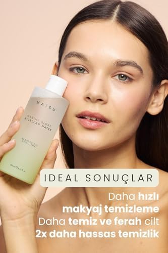 Matsu Professional Algae, Durulama Gerektirmeyen Makyaj ve Yüz Temizleme Suyu, 250 Ml