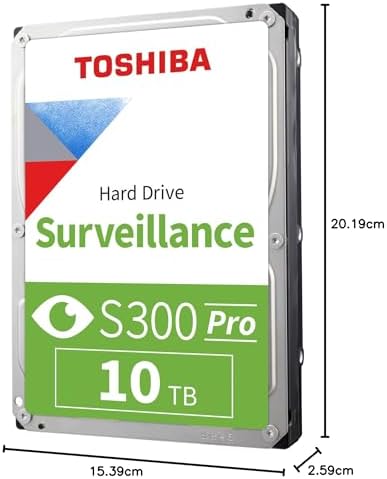 S300 PRO 10TB Güvenlik HDD – 7200RPM, 512MB Cache, MD10ADA10TV