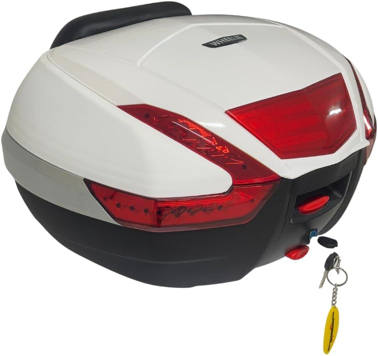 Alternative view of WHEELIE XT68-W 48 Litre Motosiklet Arka Çanta Beyaz Su Geçirmez Tak Çıkart Özellikli ABS Top Üniversal