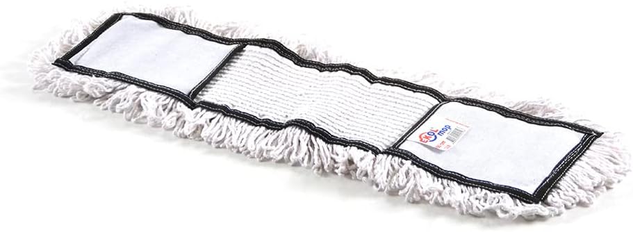 Ekol Nemli Palet Mop Nem Alıcı Geniş Paspas - 80 Cm - Pamuklu - Beyaz - 1 Adet