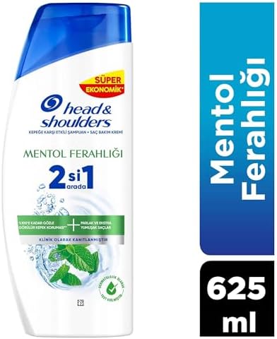 & Shoulders Mentol Ferahlığı 2'si 1 Arada Kepeğe Karşı Etkili Şampuan 625ml
