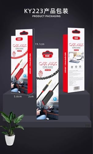 Alternative view of KY 223 CAR AUX SPRİRAL KABLOLU AUXJACK USB BLUETOOTH AUX, Bluetooth Car Receiver Aux FİYAT PERFORMANSTA BİR NUMARA BENZERLERİNE İKİ KAT FAZLASINI ÖDEMENİZE GEREK YOK!!!!