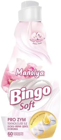 Alternative view of Bingo Soft Manolya Konsantre Çamaşır Yumuşatıcısı, 1440 ml, 2'li Paket, 60 Yıkama