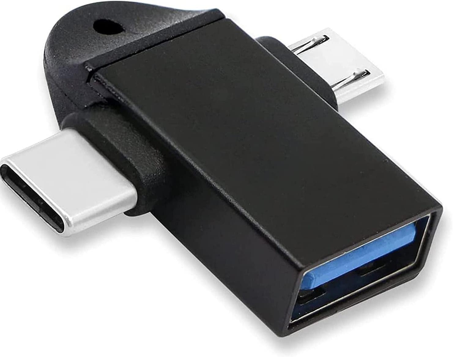 Alternative view of 3'ü 1 Arada Micro USB Type-C OTG Dönüştürücü Adaptör Otg C Tipi Adaptör 2 In 1 Otg Mikro Usb Dönüştürücü Usb C 3.0 Disk Fare Konektörü Akıllı Telefon Usb Tak Çalıştır 3 in 1