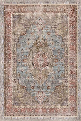 Alternative view of Avlin Desenli Şönil Pamuk Tabanlı Yıkanabilir Kaymaz Antibakteriyel Salon Halısı 80x300
