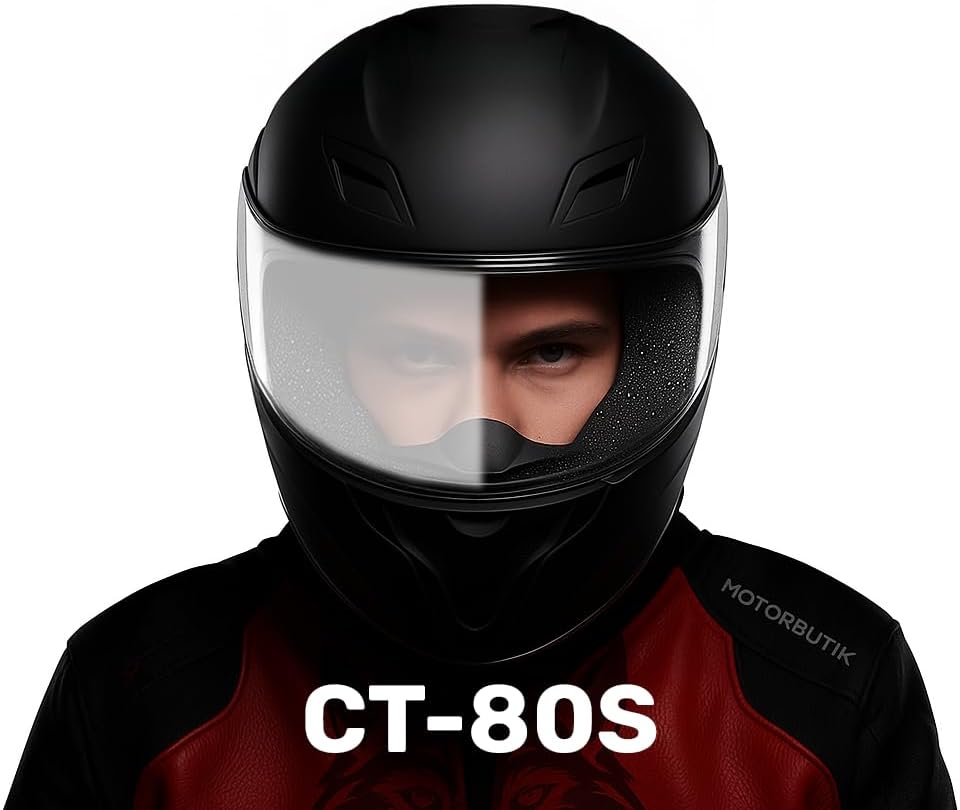 Alternative view of CT-80S Motosiklet Kask Buğu Önleyici Film - Kask Vizörü Anti Fog Kolay Montaj (KASK DEĞİLDİR)