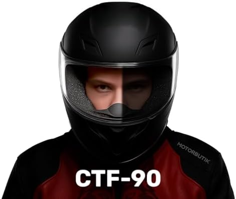 CTF-90 Motosiklet Kask Buğu Önleyici Fotokromik Film-Vizör Otomatik Kararma Anti Fog Kolay Montaj