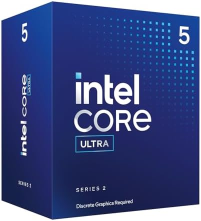 Intel Core Ultra 5, 225F.10 Core 6P-Cores + 4.9 GHz, 5 225F masaüstü işlemci sistemleri için