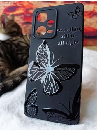 Alternative view of 12 Pro 5G İçin Kapak LKL01 Özel Tasarım Laklı Desenli Kılıf Butterfly