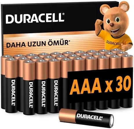 Alkalin AAA İnce Kalem Piller 30'lu Paket