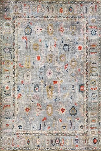 Beleni Desenli Şönil Pamuk Tabanlı Yıkanabilir Kaymaz Antibakteriyel Salon Halısı 160x230
