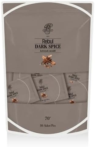 Rebul Dark Spice Kolonyalı Mendil 50'li