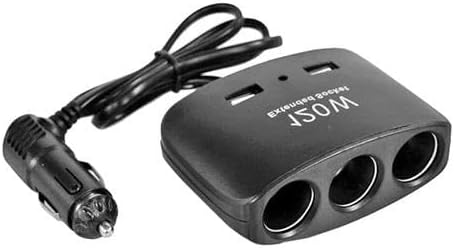 Çakmak Soket 12-24V- 120W Kablolu 3lü 2USB