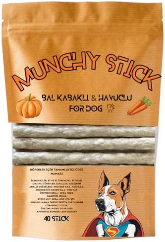 Alternative view of Doğal Balkabaklı Havuçlu Köpek Ödül Maması, Köpek Çiğneme Çubuğu 40 Adet Maxi Paket
