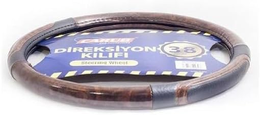 Direksiyon Kılıfı 38cm Maun-Siyah