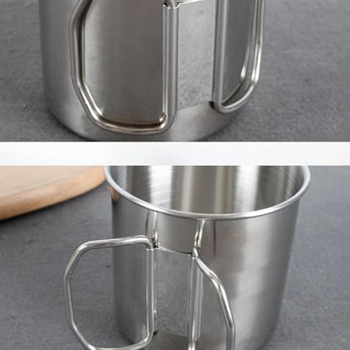 Alternative view of Çelik 250 ml Katlanır Kulplu Kahve Kamp Bardağı Fincanı
