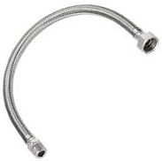 3/8X3/8 Nipelli Hortum Bağlantı flexi dişi-erkek oynar rakor: 3/8 X 3/8 (30 CM)