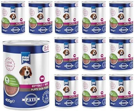Alternative view of Pawpaw Yavru Köpek Biftekli Pate 400 Gr x 12 Adet