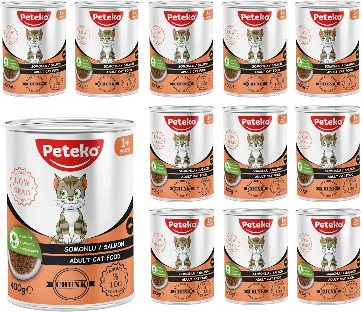 Alternative view of Yetişkin Kedi Somonlu ve Jöleli Konserve Mama 400 Gr x 12 adet