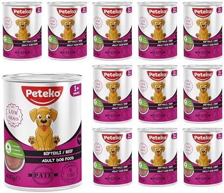 Yetişkin Köpek Biftekli Pate 400 Gr x 12 adet