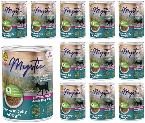 Alternative view of Mystic Yetişkin Köpek Biftekli ve Jöleli Konserve Yaş Mama 400 Gr x 12 adet