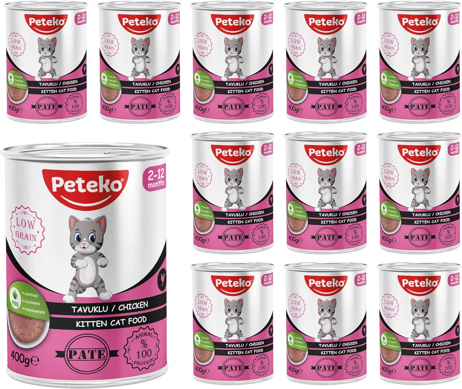 Alternative view of Yavru Kedi Tavuklu Pate 400 Gr x 12 adet