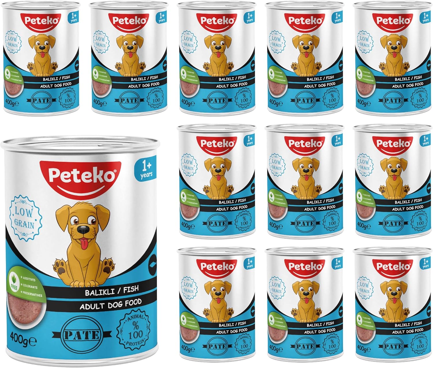 Alternative view of Yetişkin Köpek Balıklı Pate 400 Gr x 12 adet