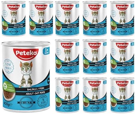 Yetişkin Kedi Balıklı ve Jöleli Konserve Mama 400 Gr x 12 adet