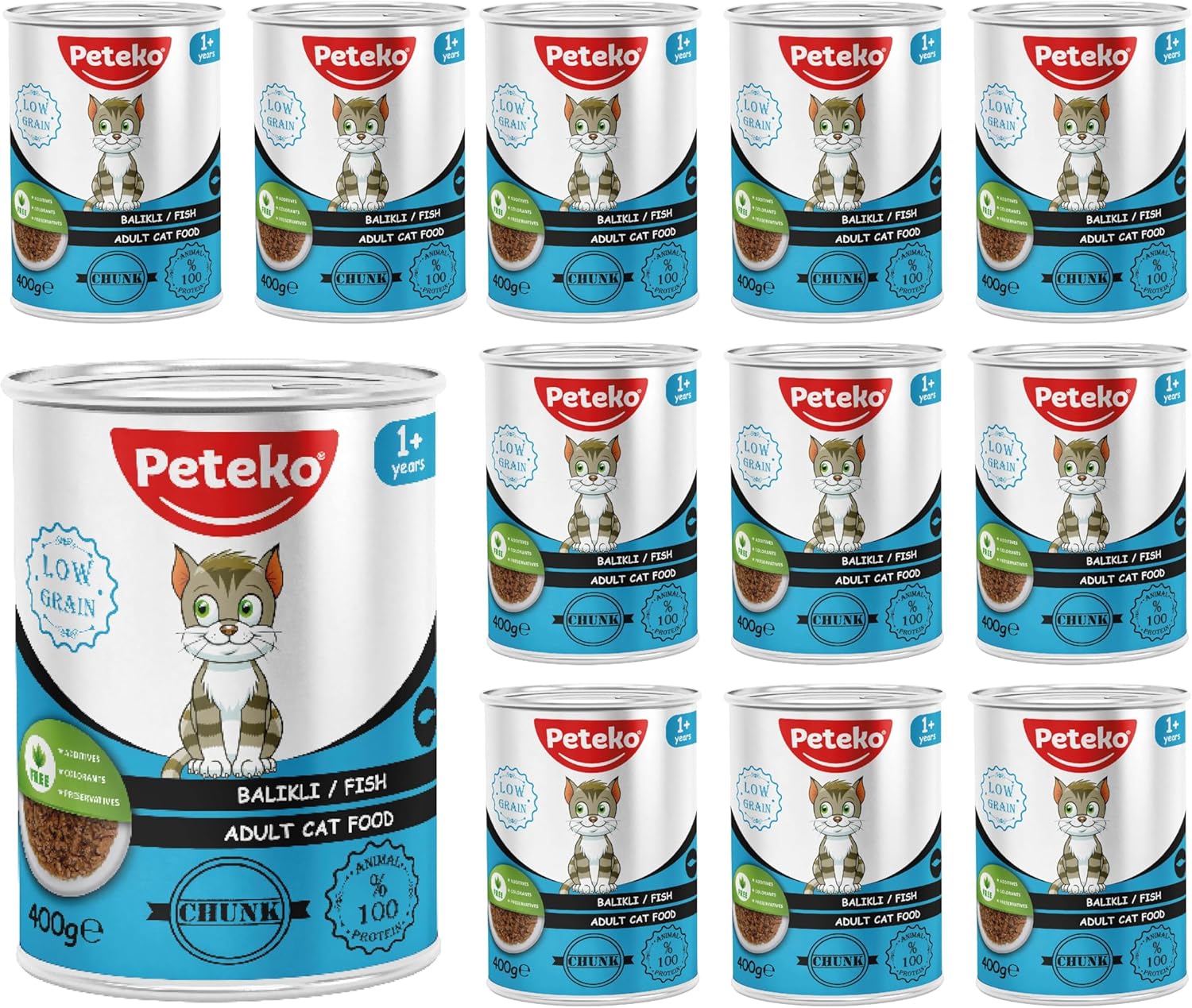 Alternative view of Yetişkin Kedi Balıklı ve Jöleli Konserve Mama 400 Gr x 12 adet