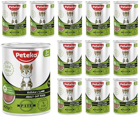 Yetişkin Kedi Kuzulu Pate 400 Gr x 12 adet