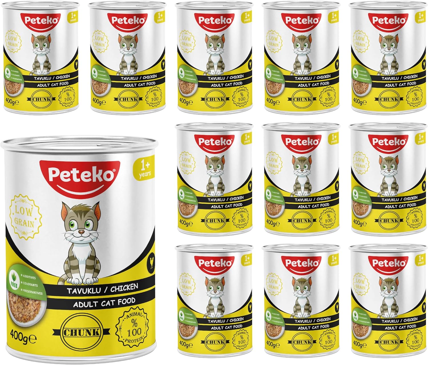 Alternative view of Yetişkin Kedi Tavuklu ve Jöleli Konserve Mama 400 Gr x 12 adet