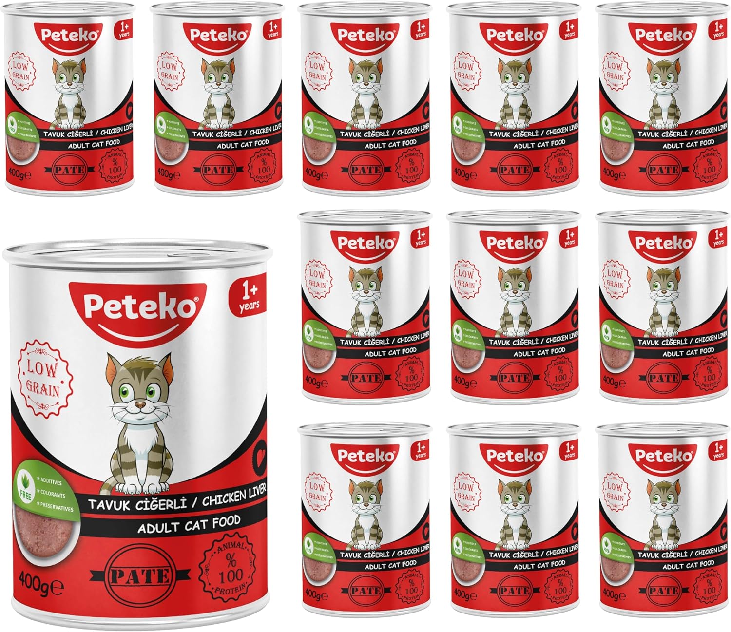 Alternative view of Yetişkin Kedi Tavuk Ciğerli Pate 400 Gr x 12 adet