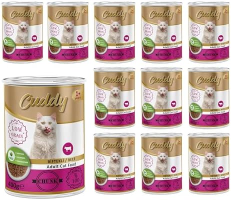 Alternative view of Cuddy Yetişkin Kedi Biftekli ve Jöleli Konserve Mama 400 Gr x 12 adet