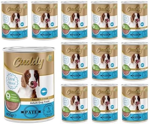 Cuddy Yetişkin Köpek Balıklı Pate Yaş Mama 400 Gr x 12 adet