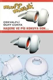 Muffmatik Körüklü Lavabo Sifonu Plastik Süzgeçli ÇEKVALFLİ