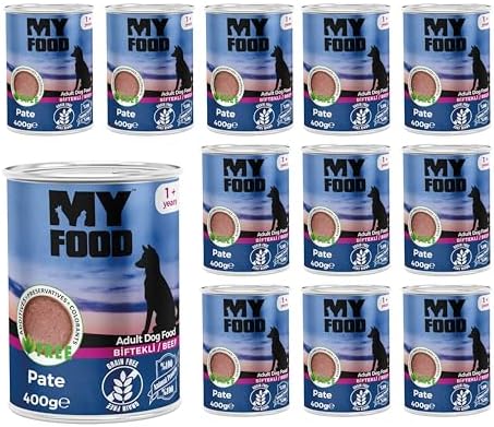 Alternative view of Myfood Yetişkin Köpek Biftekli Pate 400 Gr x 12 adet