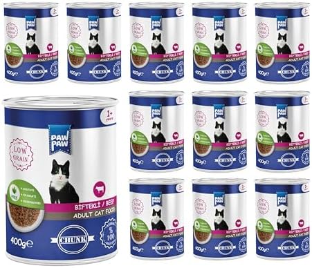 Alternative view of Pawpaw Yetişkin Kedi Biftekli ve Jöleli Konserve Mama 400 Gr x 12 Adet