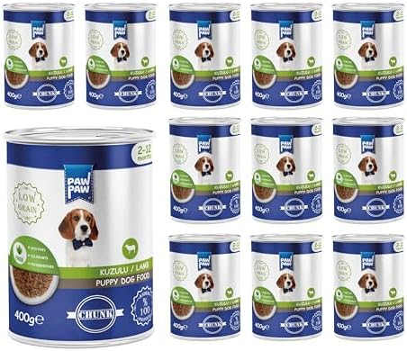 Alternative view of Pawpaw Yavru Köpek Kuzulu ve Jöleli Konserve Mama 400 Gr x 12 Adet
