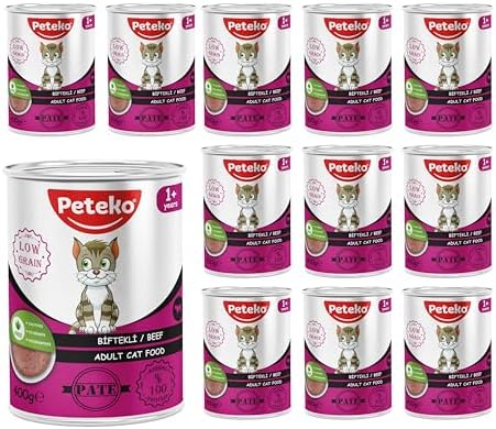 Yetişkin Kedi Biftekli Pate 400 Gr x 12 adet