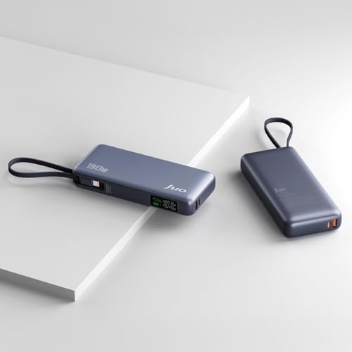 20000mAh 130W LED Ekranlı USB-A + Type-C Kablolu Powerbank Taşınabilir Hızlı Şarj Cihazı