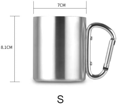 180 ml Mandallı Alüminyum Kahve Kamp Bardağı ve Fincanı
