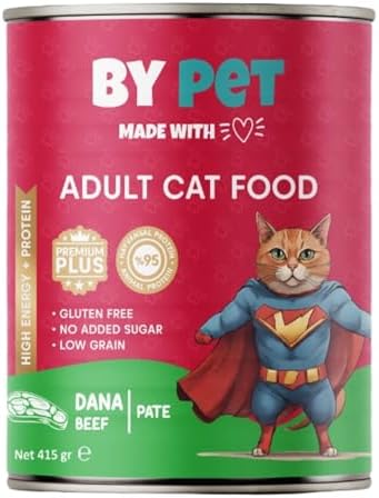 Bypet Dana Etli Yetişkin Yaş Kedi Maması 1 Adet -400 Gram Konserve