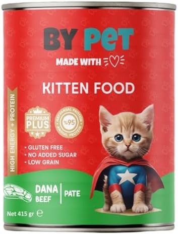 Alternative view of Bypet Dana Etli Yavru Kedi Yaş Kedi Maması 1 Adet -400 Gram Konserve