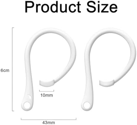 Alternative view of Airpodss 4 3 2 1 Pro Pro 2 Nesil Uyumlu Silikon Kulaklık Tutucu Kulak Askısı Düşmeyi Önleyici (Beyaz)