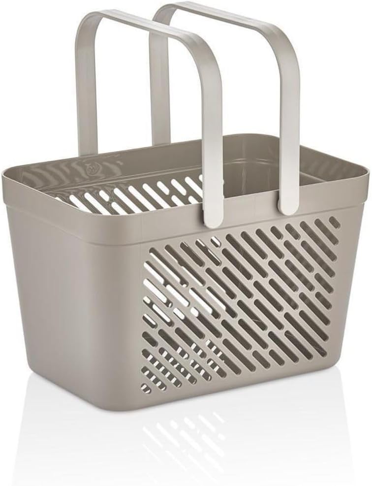 Alternative view of Life Taşınabilir Çok Amaçlı Banyo Mutfak Çekmece İçi Organizer Düzenleyici Gri Kulplu Sepet Plastik MIT1150