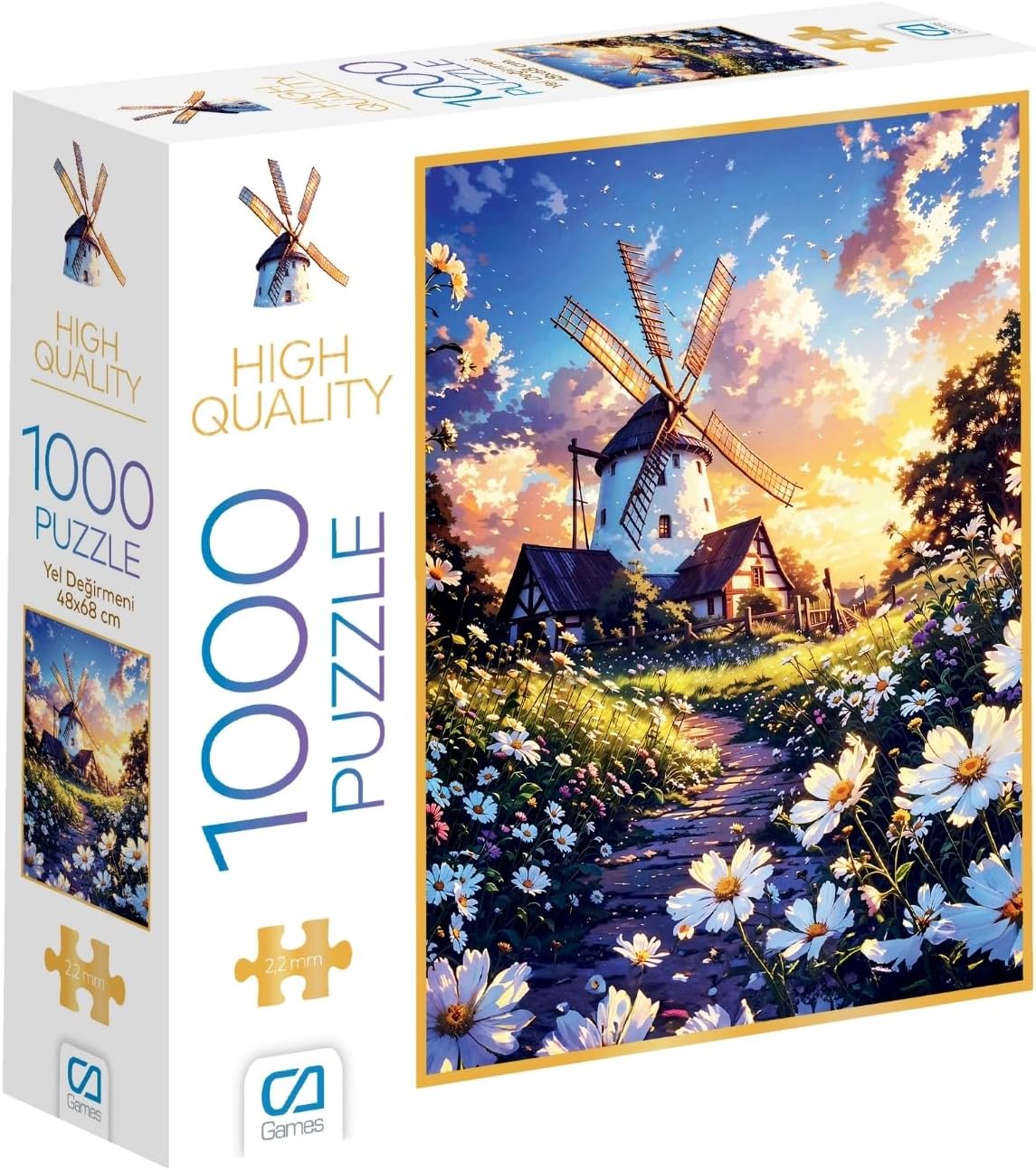 Alternative view of Yel Değilmeni 1000 Parça 2,2mm Kalınlık 48x68cm Profesyonel Hobi Puzzle Yapboz Serisi