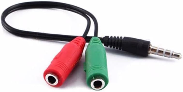 Alternative view of 3.5mm Ses Mikrofon Birleştirici Y Splitter Kablo | Kulaklık Mikrofon Ayırıcı | 3.5mm Dönüştürücü PC Laptop Uyumlu (Siyah)